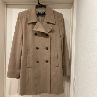 フォクシー(FOXEY)のフォクシー カシミア ダブルショートコート(ロングコート)