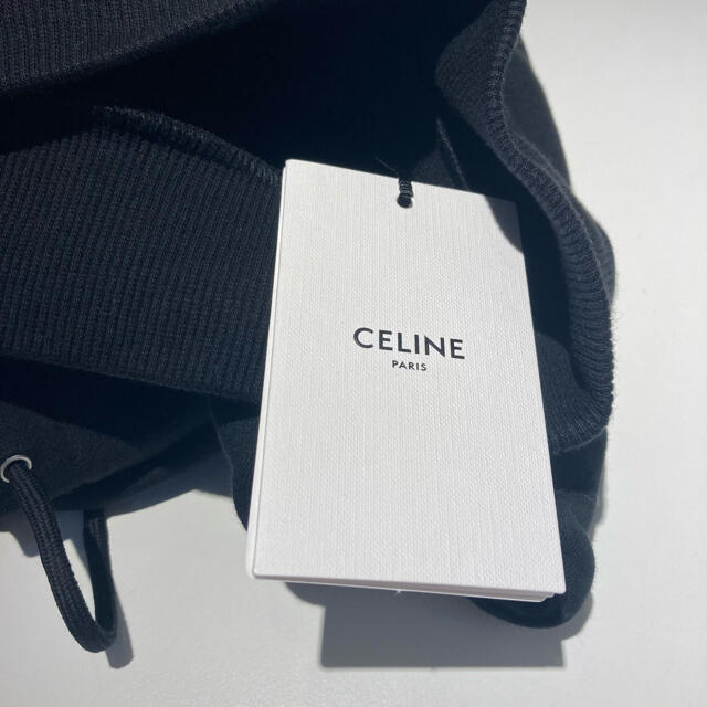 CELINE 完売セリーヌ ビニルフーディ 黒 S パーカー　スウェット