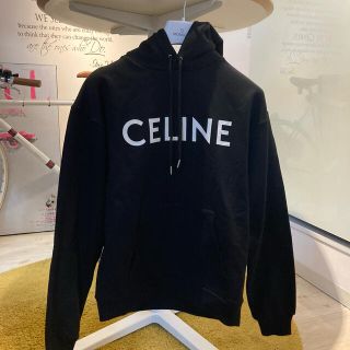 celine - CELINE セリーヌ パーカー 黒 ブラック スウェットシャツの ...