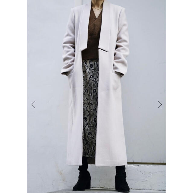 ZARA(ザラ)のMARQUE import ＊  Wool Pencil Long Coat レディースのジャケット/アウター(ロングコート)の商品写真