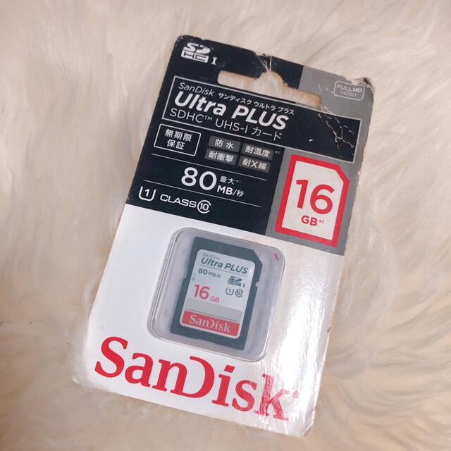 SanDisk(サンディスク)の【新品未使用】SanDisk SDHCカードSDカード 16GB Class10 スマホ/家電/カメラのカメラ(デジタル一眼)の商品写真