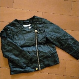 エイチアンドエム(H&M)のH＆M ノーカラー ライダースジャケット(ジャケット/上着)