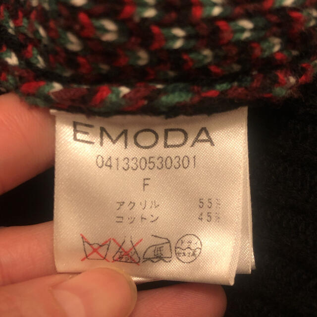 EMODA(エモダ)のEMODA/薔薇刺繍コンパクトニット レディースのトップス(ニット/セーター)の商品写真