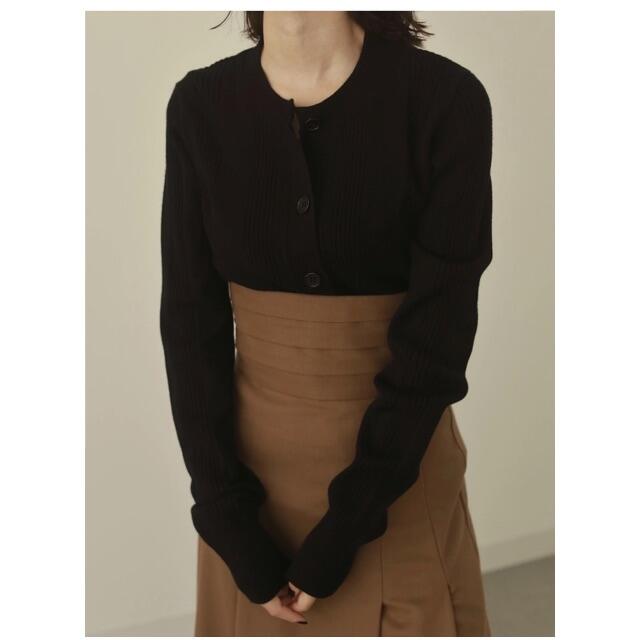 カーディガン louren     longsleeve rib knit cardigan