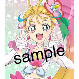 トロピカルージュプリキュア キュアサマー イラスト色紙の通販 ラクマ