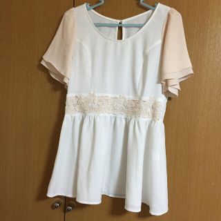 マジェスティックレゴン(MAJESTIC LEGON)のマジェ♡ペプラムトップス(カットソー(半袖/袖なし))