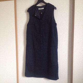 ユナイテッドアローズグリーンレーベルリラクシング(UNITED ARROWS green label relaxing)のグリーンレーベル♡ネイビーワンピ♡(ひざ丈ワンピース)