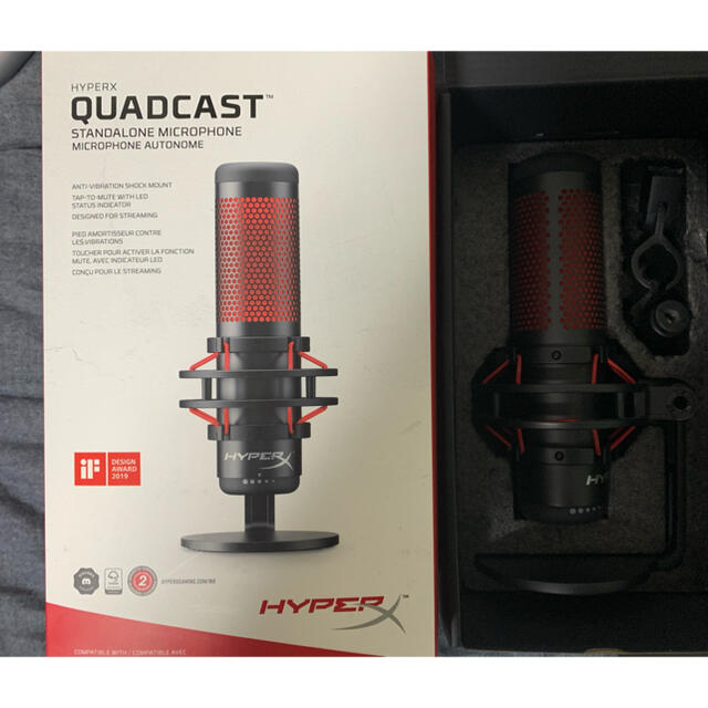 hyperx QuadCast HX-MICQC-BK hyperxヘッドホン