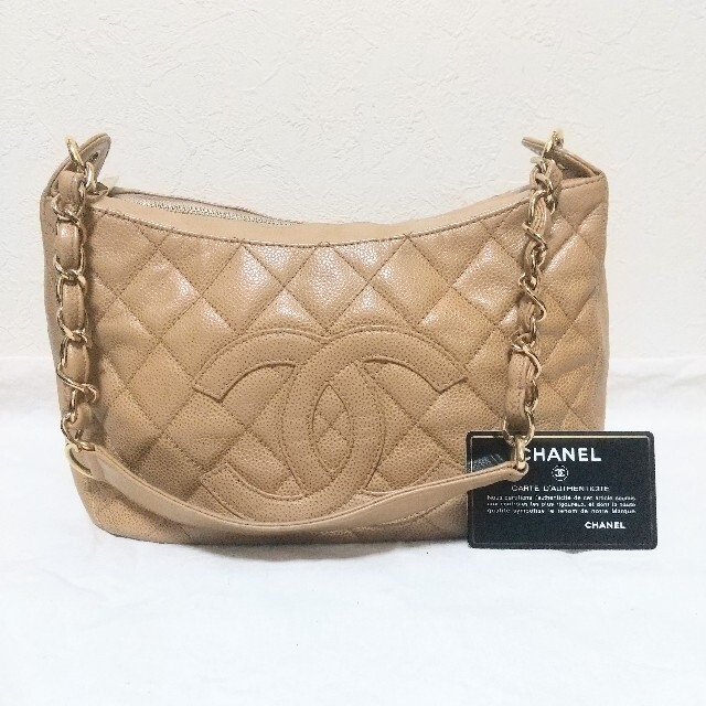 CHANEL キャビアスキン ショルダーバ