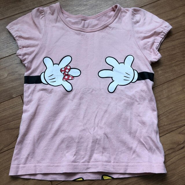 ベルメゾン(ベルメゾン)のミニーちゃんTシャツ キッズ/ベビー/マタニティのキッズ服女の子用(90cm~)(Tシャツ/カットソー)の商品写真