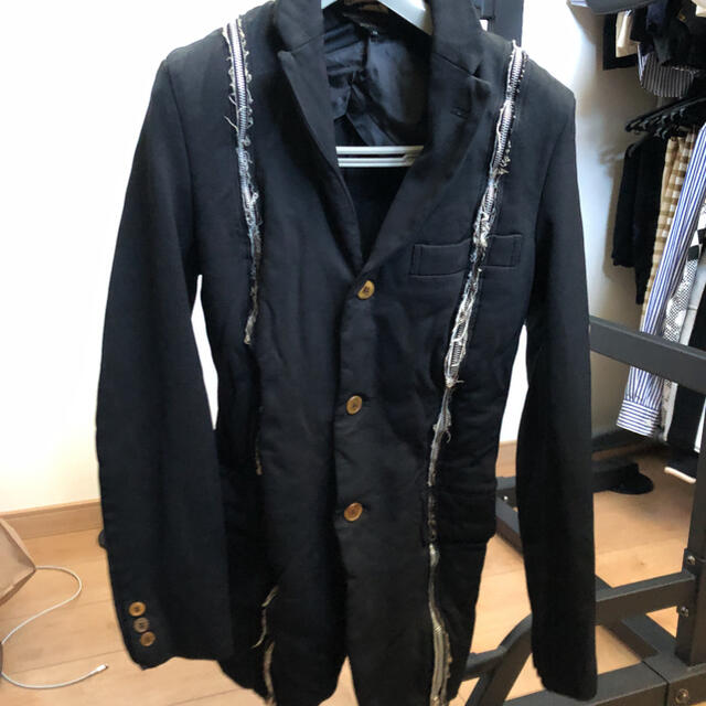 プリュス ジップ　縮絨　ブラック　ジュンヤワタナベ sacai