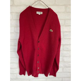 ラコステ(LACOSTE)の美品　CHEMISE LACOSTE ラコステ　ヴィンテージ　カーディガン(カーディガン)