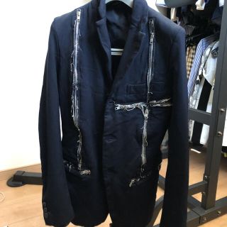 コムデギャルソンオムプリュス(COMME des GARCONS HOMME PLUS)のプリュス  縮絨ジップテーラード　ジュンヤワタナベ　sacai (テーラードジャケット)