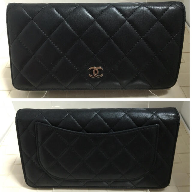 シャネル長財布 マトラッセ黒CHANEL 1