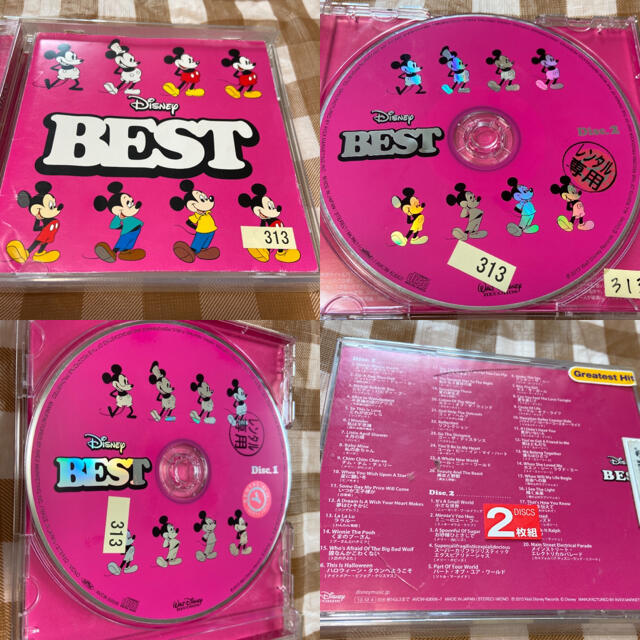 Disney Best CD 英語版　レンタルアップ商品になります。 エンタメ/ホビーのCD(キッズ/ファミリー)の商品写真