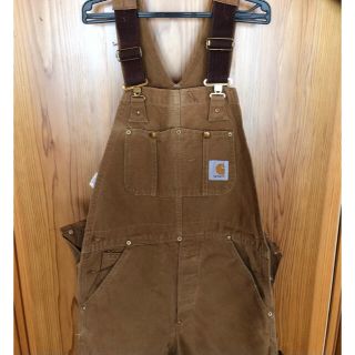 カーハート(carhartt)のカーハート　サロペット　オーバーオール　ベージュ(サロペット/オーバーオール)