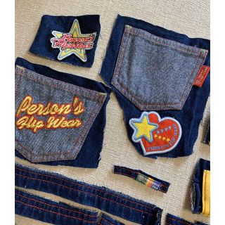 パーソンズキッズ(PERSON'S KIDS)のパーソンズ☆デニム☆はぎれ☆ポケット☆ボタン☆ワッペン☆刺繍☆パーツ☆リメイク(その他)