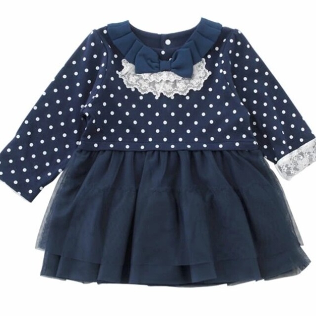 Nishiki Baby(ニシキベビー)のTino Tino ワンピース95 美品 キッズ/ベビー/マタニティのキッズ服女の子用(90cm~)(ワンピース)の商品写真