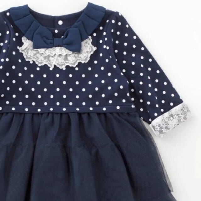 Nishiki Baby(ニシキベビー)のTino Tino ワンピース95 美品 キッズ/ベビー/マタニティのキッズ服女の子用(90cm~)(ワンピース)の商品写真