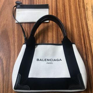 バレンシアガ(Balenciaga)のバレンシアガ　ネイビーカバ　XS(トートバッグ)