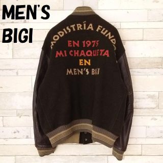 MEN'S BIGI - 購入者ありメンズビギ 牛革 リアルレザー スタジャン