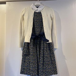 ラルフローレン(Ralph Lauren)の美品☆ラルフローレン☆ワンピース&ブラウス&カーディガン卒業式コーデ☆150cm(ワンピース)