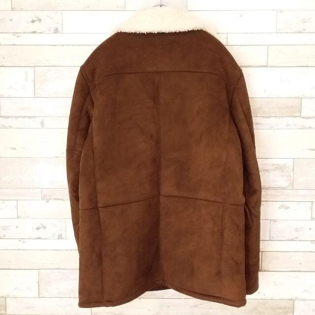 ZARA - 【人気】ザラ マン フェイクムートンコート ブラウン ZARA - 【人気】ザラ マン フェイクムートンコート ブラウン
