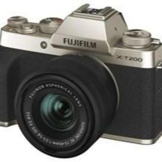 フジフイルム(富士フイルム)の新品 フジ X-T200 レンズキット カメラのキタムラ購入 1年保証(ミラーレス一眼)