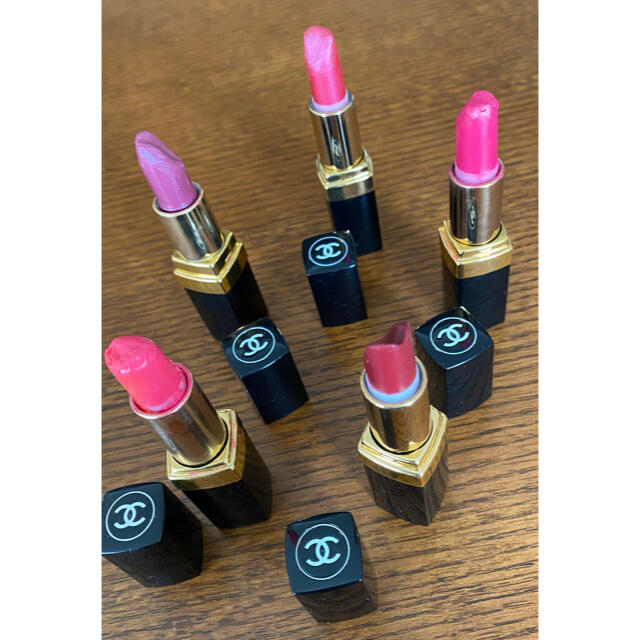 CHANEL - シャネル 口紅 5本 中古品の通販 by ブーケ 女性用の品多数 ...