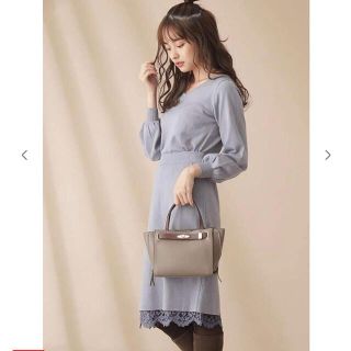 プロポーションボディドレッシング(PROPORTION BODY DRESSING)のプロポーション♡Vネックニット×リバーシブルレーススカートセットアップ(セット/コーデ)