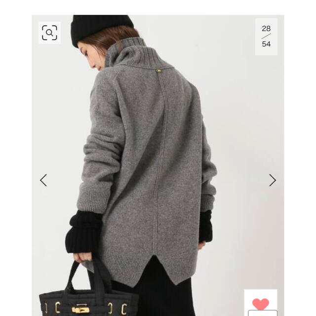 美品 Deuxieme Classe JADE タートルネックプルオーバーグレー 売れ筋