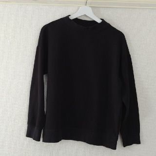 ユニクロ(UNIQLO)のユニクロ　ルームウェア　上　スウェットトップス　ブラック　M(ルームウェア)