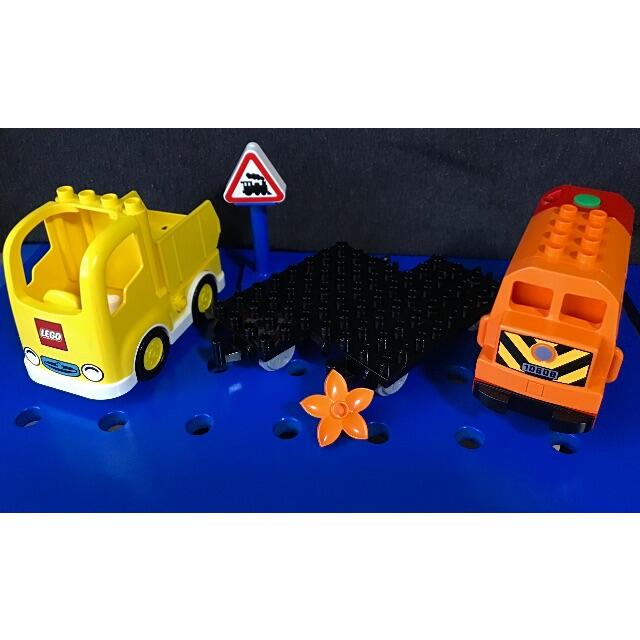 Lego   レゴ デュプロ トラック 汽笛 走るトレイン 貨物車 カーゴ 工事