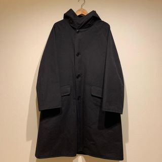 コモリ(COMOLI)のCOMOLI 2018AW フーデッドコート BLACK サイズ1(モッズコート)