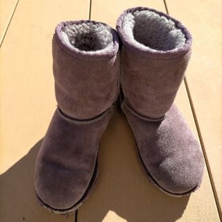 アグ(UGG)のUGG　アグ　ムートンブーツ　(18cm)　パープル(ブーツ)