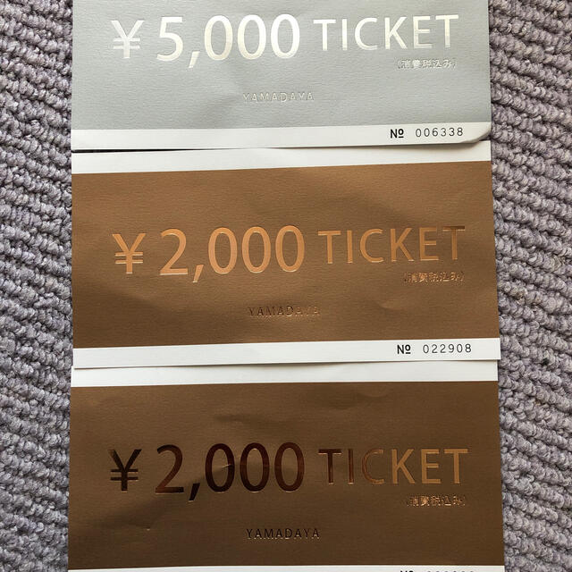 値下❤️ヤマダヤ　スコットクラブ　scot club チケット　9000円分❤️