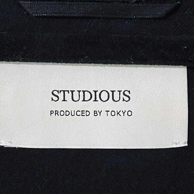 STUDIOUS(ステュディオス)の【最終処分】studious 厚手シャツ　ブラック メンズのトップス(シャツ)の商品写真