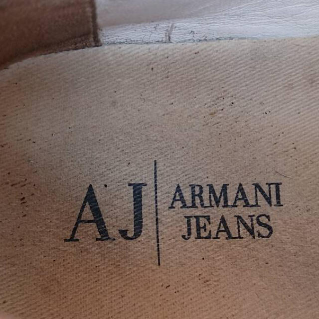 ARMANI JEANS(アルマーニジーンズ)のアルマーニジーンズ スエード調シューズ ベージュ　26.5 メンズの靴/シューズ(スニーカー)の商品写真