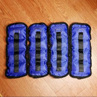 パワーアンクルウェイト500g×４つセット ダイエット 筋トレ 体幹 重り(エクササイズ用品)