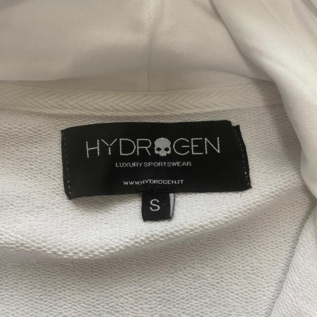 HYDROGEN(ハイドロゲン)のSALEハイドロゲン フルジップスウェットパーカーwhite Ssize未使用品 メンズのトップス(パーカー)の商品写真