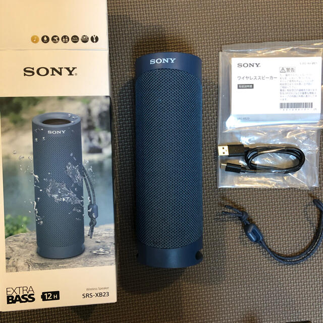 SONY スピーカー　SRS-XB23 ブルー