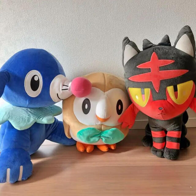 ポケモン モクロー アシマリ ニャビー 等身大ぬいぐるみセット | www