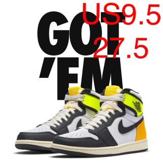 ナイキ(NIKE)の送込! 27.5 Nike Air Jordan 1 Volt Gold(スニーカー)