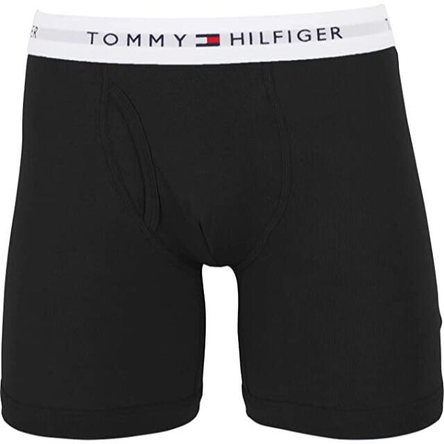 TOMMY HILFIGER(トミーヒルフィガー)の(トミーヒルフィガー) ロングボクサーパンツ 下着 3枚セット [並行輸入品] メンズのアンダーウェア(ボクサーパンツ)の商品写真