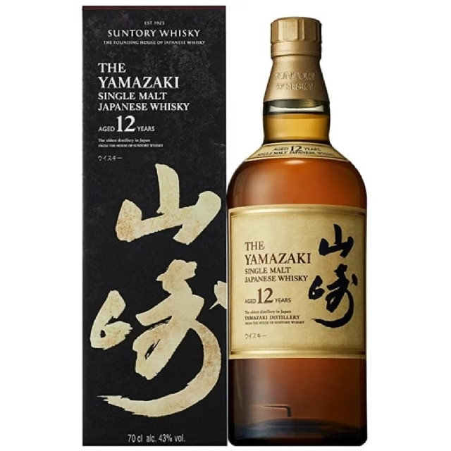 サントリー(サントリー)のサントリー山崎12年 700ml 化粧箱入り【新品、未開封】 食品/飲料/酒の酒(ウイスキー)の商品写真