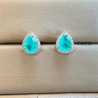 高級ラボ　パライバ　トルマリン  ピアス　(ピアス)