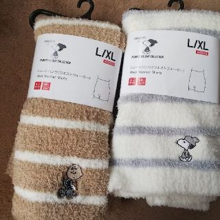 ユニクロ(UNIQLO)のUNIQLO ピーナッツ スヌーピー ウエストウォーマー ウォームパンツ(ルームウェア)