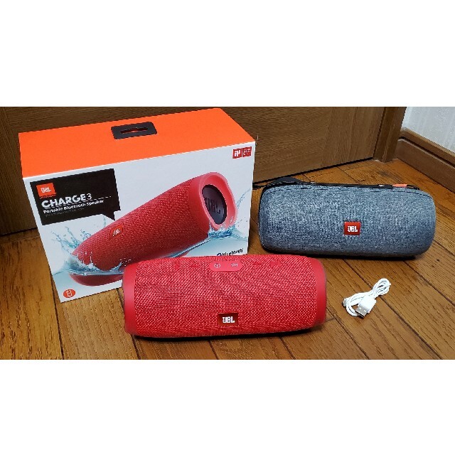 【値下げしました】JBL CHARGE3 赤(専用ケース付き)スマホ/家電/カメラ