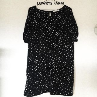 ローリーズファーム(LOWRYS FARM)のLOWRYS FARM 三角柄ミニワンピ(ミニワンピース)