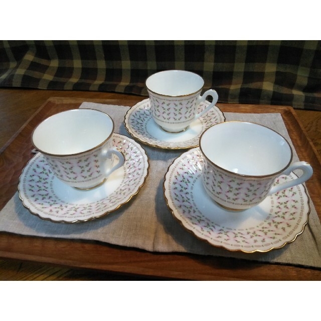 Noritake - ノリタケ スタジオコレクション カップ&ソーサー3客セット